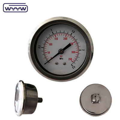 Środkowy tył Penumatyczny hydrauliczny płyn wypełniony miernikiem ciśnienia 400 bar