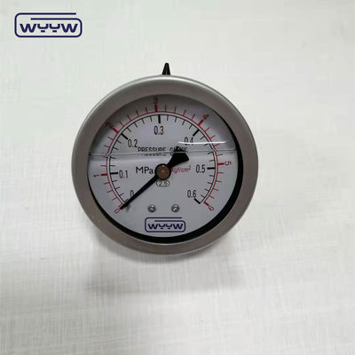 63mm Płynny miernik ciśnienia ze stali nierdzewnej