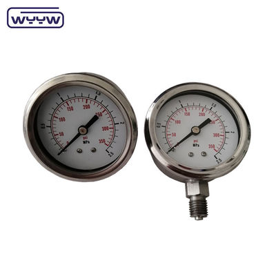 60 mm Ciśnieniozmierzacz wypełniony płynem 250 bar Manometr EN 837-1