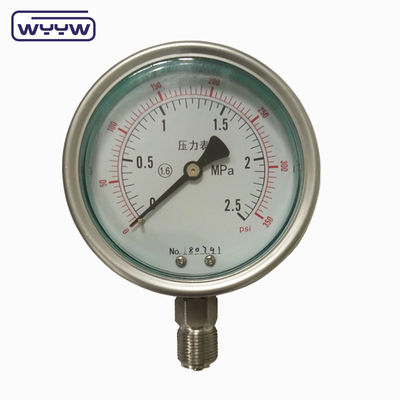 100mm 4 cali kgf/cm2 psi podwójna skala wszystkie ze stali nierdzewnej manometr ciśnienia oleju producent w Chinach