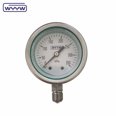 Manometr wysokiego ciśnienia 1/4 &quot;BSP 2,5 cali oleju wypełniania stali nierdzewnej 600bar hydrauliczne mierniki ciśnienia