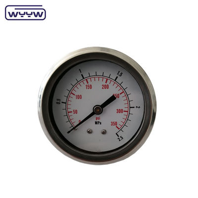 wysokiej jakości manometr osiowy MPa/bar/kg Przyłączenie tylne 60mm pełny manometr ciśnienia ze stali nierdzewnej 304ss