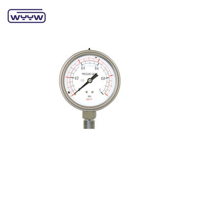 SS316 Górny 63mm Ciśnienioznacznik wypełniony płynem