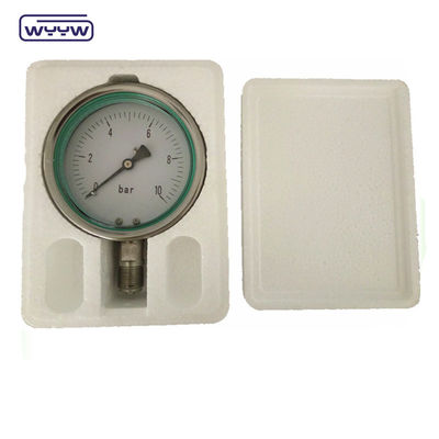 60 mm silikonowy hydrauliczny płyn wypełniony miernikiem ciśnienia materiał ze stali nierdzewnej
