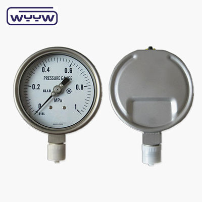 EN837-1 przyrząd ciśnieniowy o szerokości 63 mm