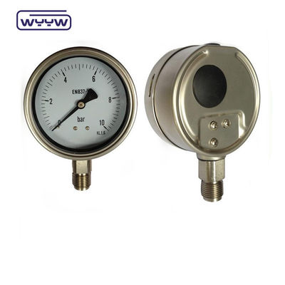 100 mm Wszystkie SS304 bezpieczeństwo szkło bagnet miernik ciśnienia 1 rok gwarancji