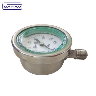 WYYW wysokociśnieniomierz 60 mm Wszystkie z stali nierdzewnej Silikonowe oleje wypełnione mierniki ciśnienia
