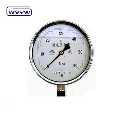 60 mm SS304 Przemysłowy Ciśnieniozmierzacz przewodów U wypełniony płynem Manometer przewodów Bourdon