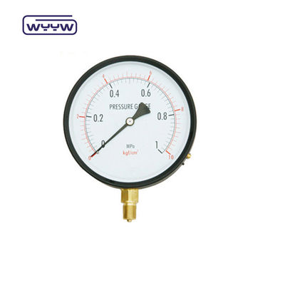 Czarna stal Precision Test Ciśnienioznacznik 150mm Dołu połączenie Wysoka dokładność