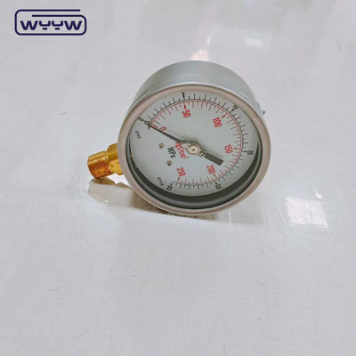 Zestaw z stali nierdzewnej Bezel Manometer Ciśnienie gazu 0-25MPa 0-250kgf/Cm2