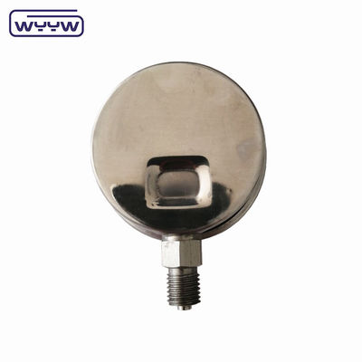 1/4 PT Manometr wypełniony płynem Czarny pomalowany aluminiowy wskaźnik okna akrylowe