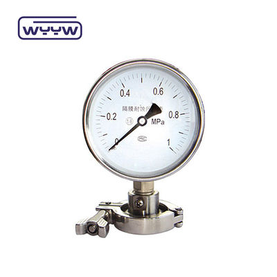 100 mm NPT Thread Standard Diaphragm Pressure Gauge z bezpośrednim typem montażu na dnie