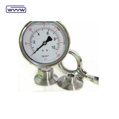 100 mm NPT Thread Standard Diaphragm Pressure Gauge z bezpośrednim typem montażu na dnie