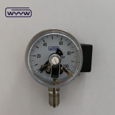 63mm Mierzenie ciśnienia przemysłowego Elektryczny miernik ciśnienia kontaktowego z dokładnością 2,5%