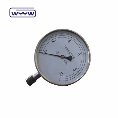 150 mm Kapsułkowy miernik ciśnienia Materiał trwałego czarnego stalowego obudowy do środowisk wysokiego ciśnienia