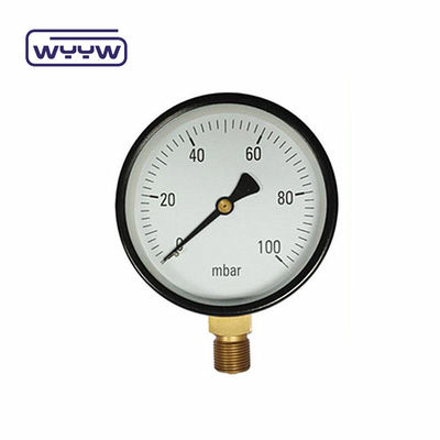 Wysokiej precyzji kapsułka MmH2O miernik ciśnienia dla 63mm 100mm 150mm 2,5% dokładność ciśnienia