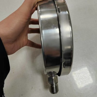 150 mm Narzędzie pomiarowe ciśnienia z płynnym wypełnieniem Czarny pomalowany aluminiowy wskaźnik Dokładny Trwały