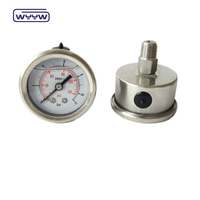Rurociąg Bourton ze stali nierdzewnej Ciśnienioznacznik wypełniony płynem Ciężkość 63 mm 100 mm 150 mm