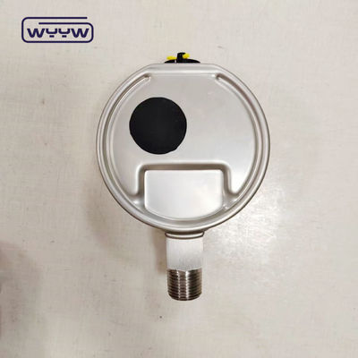 Manometr bagnetowy Ss304 Obudowa gwint ss316 Wypełniony gliceryną Szkło bezpieczne ze wskaźnikiem regulacji
