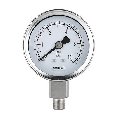 316 Stal nierdzewna 50 mm Wyrzutnik ciśnienia osiowego odporny na wibracje z podłączeniem