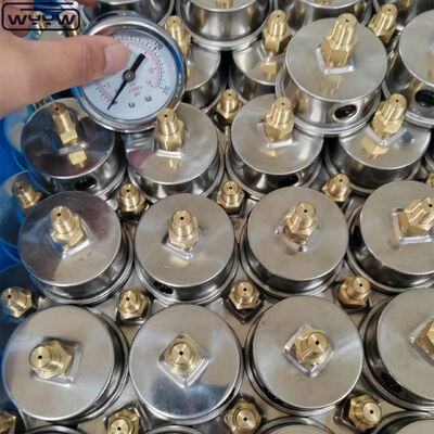 Miernik ciśnienia próżniowego ze stali nierdzewnej o rozmiarze tarczy 60 mm i tylnym moście do zastosowań przemysłowych