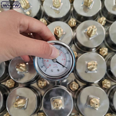 Miernik ciśnienia próżniowego ze stali nierdzewnej o rozmiarze tarczy 60 mm i tylnym moście do zastosowań przemysłowych