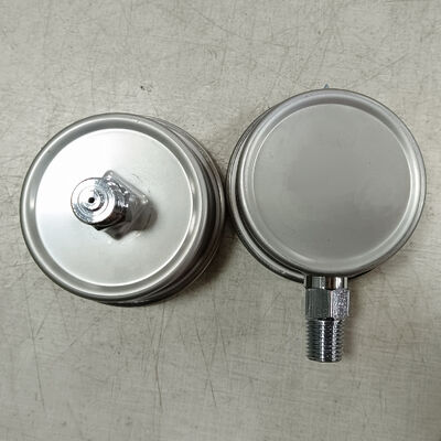 Manometr glicerynowy 2.5" (60mm) ze stali nierdzewnej 316, odporny na wibracje