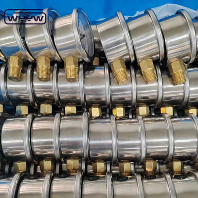 Miernik ciśnienia wypełniony płynem z gliceryną o pojemności 50 mm ze stali nierdzewnej z podłogą 14Bar/200Psi