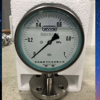 6-calowy 150-milimetrowy sanitarny miernik ciśnienia z paskiem.