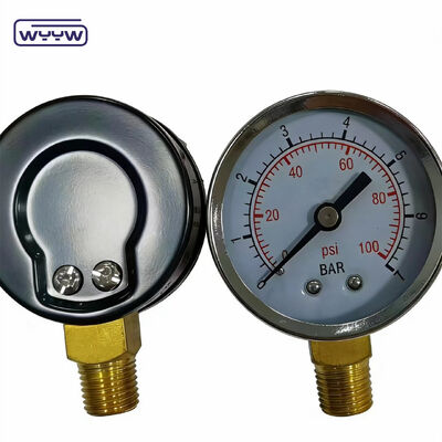 50 mm Chromed Ring Economy Pressure Gauge z 1/4 "NPT połączenia dla systemów powietrznych i hydraulicznych
