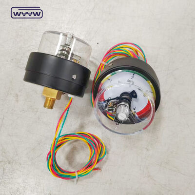 63mm Elektryczny manometr kontaktowy z tylnym przyłączem i zakresem 4MPa do zastosowań przemysłowych