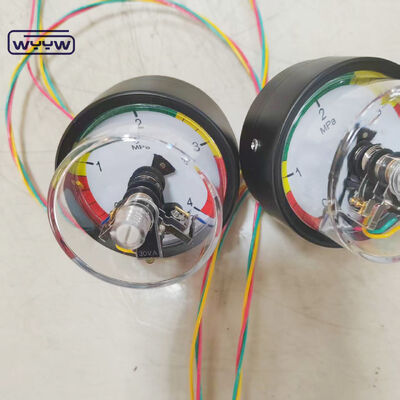 63mm Elektryczny manometr kontaktowy z tylnym przyłączem i zakresem 4MPa do zastosowań przemysłowych