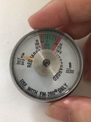 FM-200 Mini Manometr | Manometr do butli z systemem gaszenia pożaru
